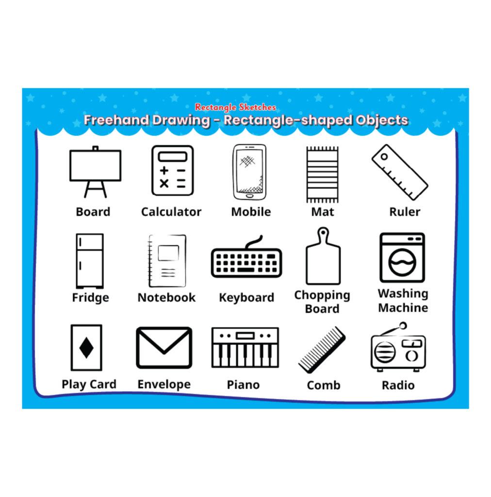 Freehand drawing - circle, square, triangle, rectangle shaped objects 5 Untitled 4
